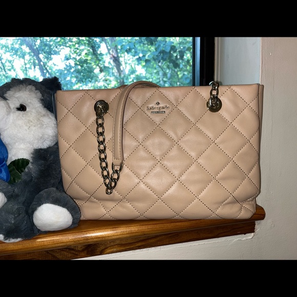 Large Quilted Leather Kate Spade Shoulder Bag - Picture 4 of 5